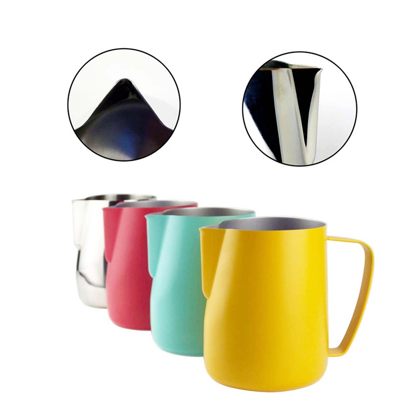 Barista Milk Jug - Edelstahl Latte Kaffee Milch kännchen Tasse