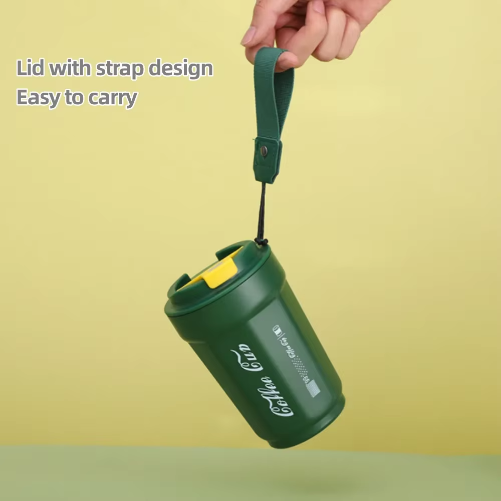 Double Wall Mug - Thermos-Kaffeetasse, auslaufsicher, Vakuum, doppelwandig, für Reisen,