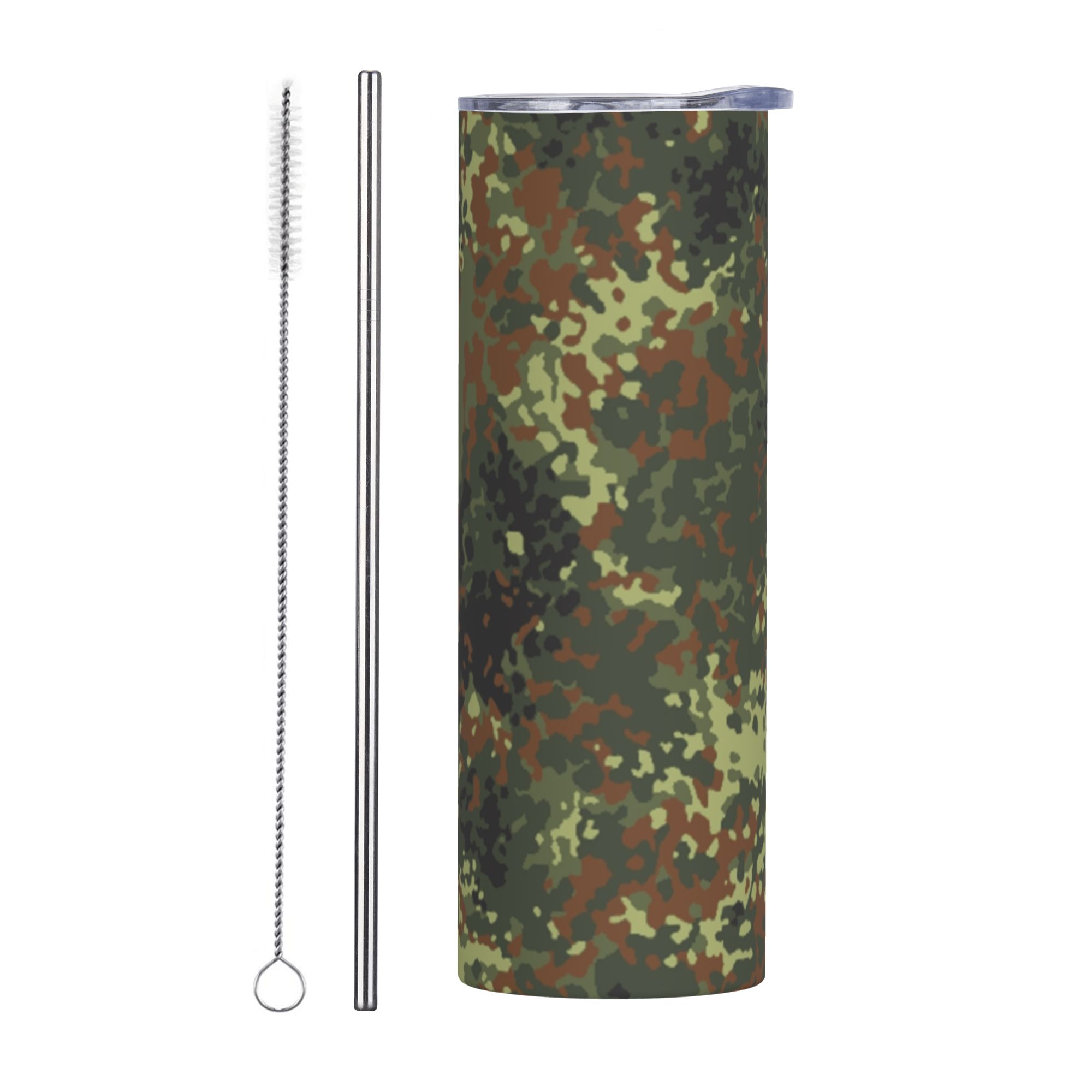 Double Wall Mug - Flecktarn Camo Thermobecher Vakuumisolierter Thermobecher 20oz