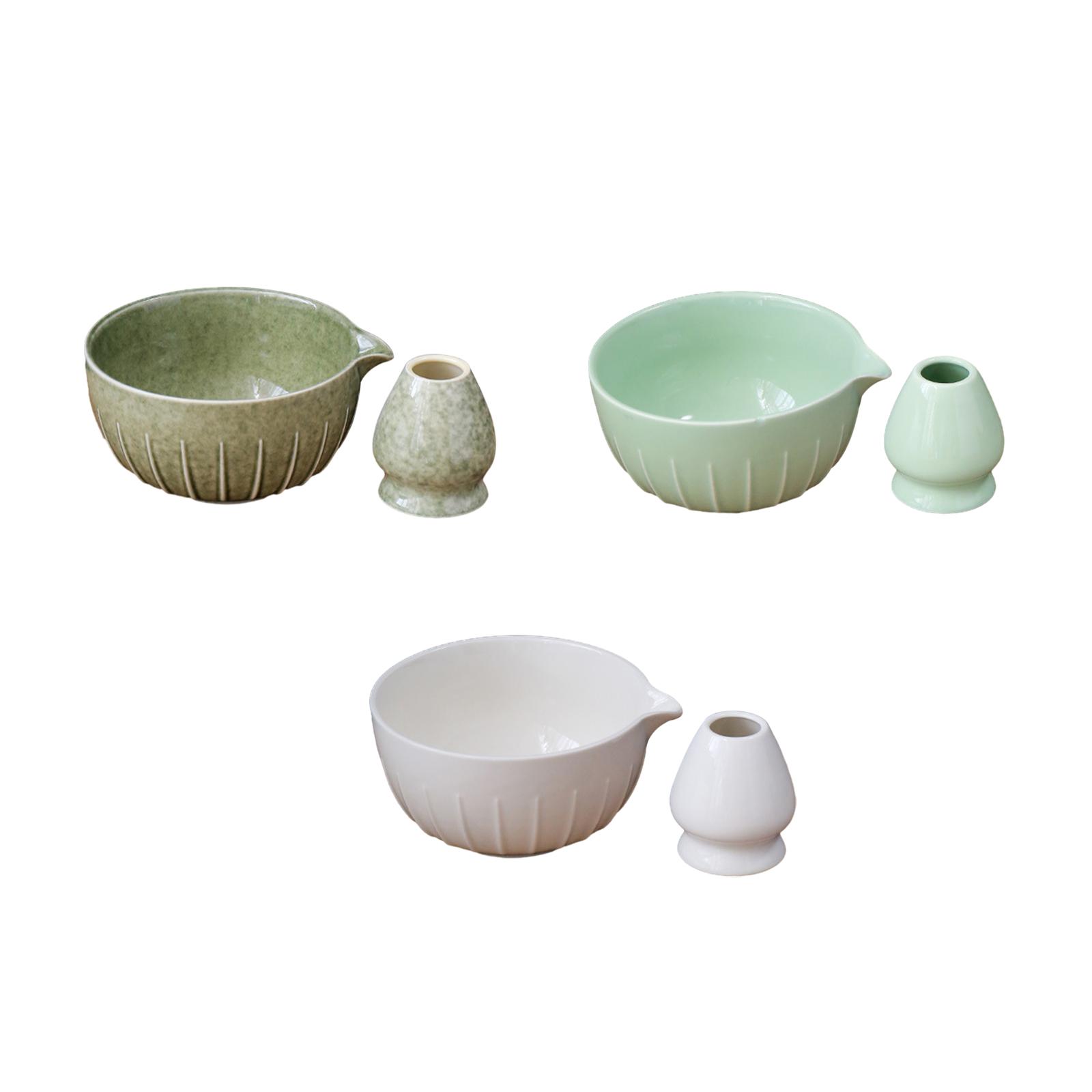 Matcha Whisk Set - Matcha-Teezeremonie-Set mit Schale und Besenhalter, Traditionell,