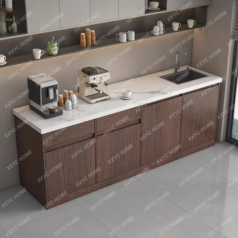 Coffee Tea And Company - LXSimple integrierte Wasserbar, Kücheninsel, Wand-zu-Wand-Teetheke, Kaffeestation,