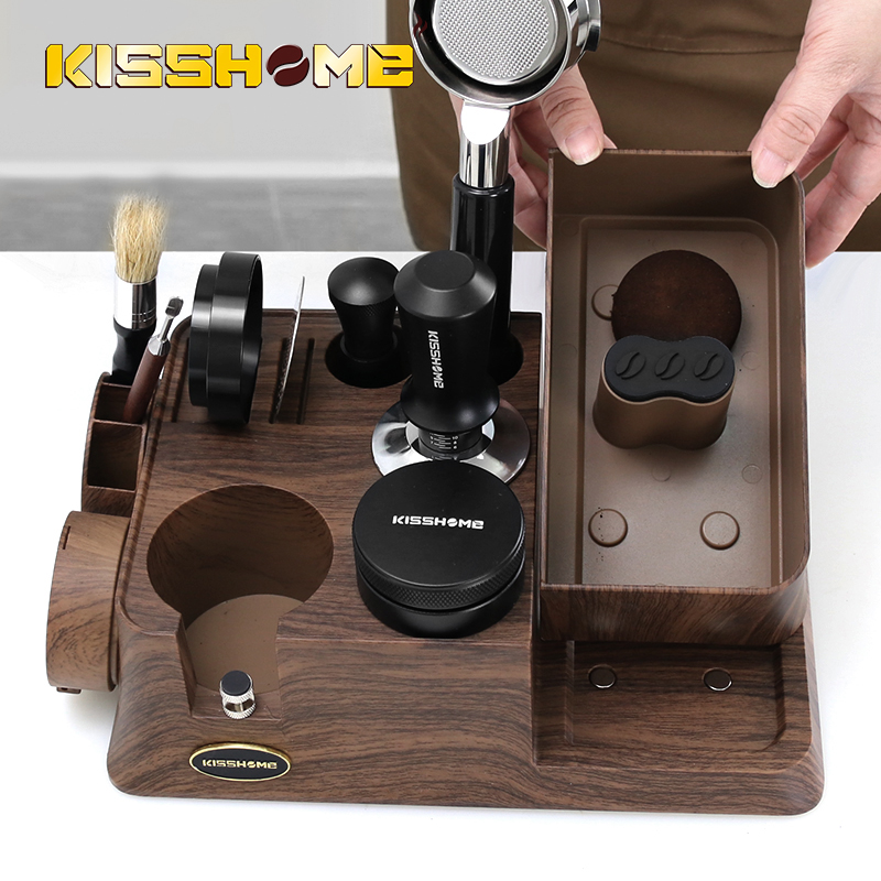 Coffee Tea Espresso - KISSHOME Espresso Tamper Station Knock Box