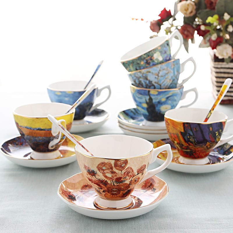 Coffee Tea Van - Van Gogh Kunst Malerei Kaffee Becher