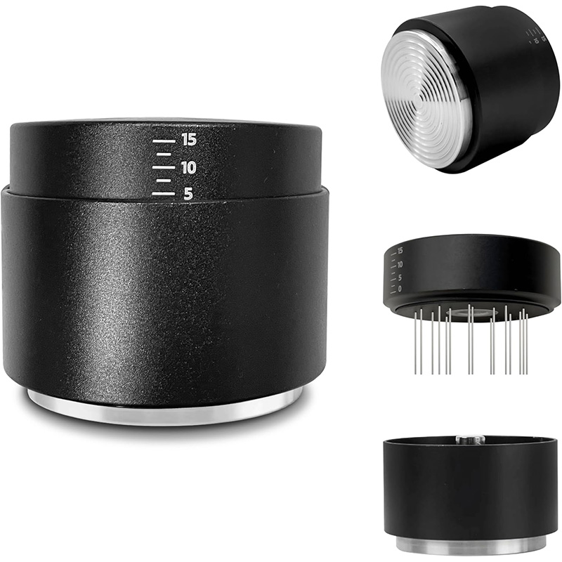 Coffee Tamper Leveler - OANKR 2-in-1 Kaffeestampfer mit Espresso WDT-Werkzeug,