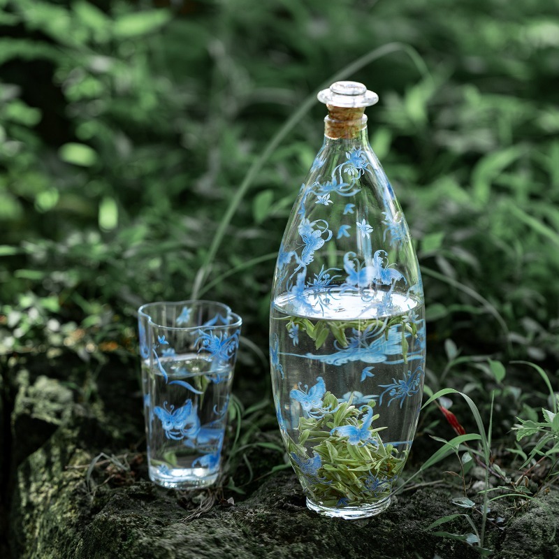 Cold Brew Bottle - Hochwertige Glas-Kaltbrühflasche Luftdichte Kühlkaraffe Elegantes Getränkegefäß