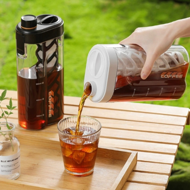 Cold Brew Bottle - 800 ml Kaltbrühpresse Typ Eistee-Ei Krug