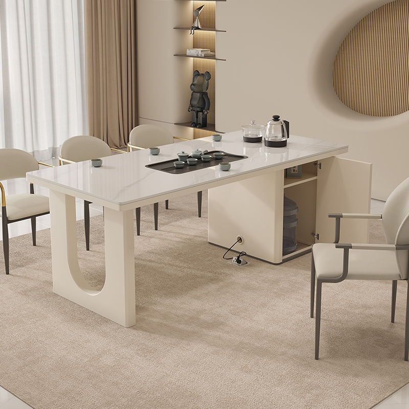 Coffee Tea And Company - Teetisch aus Steinplatten, Teetisch, integrierter Marmor-Couchtisch