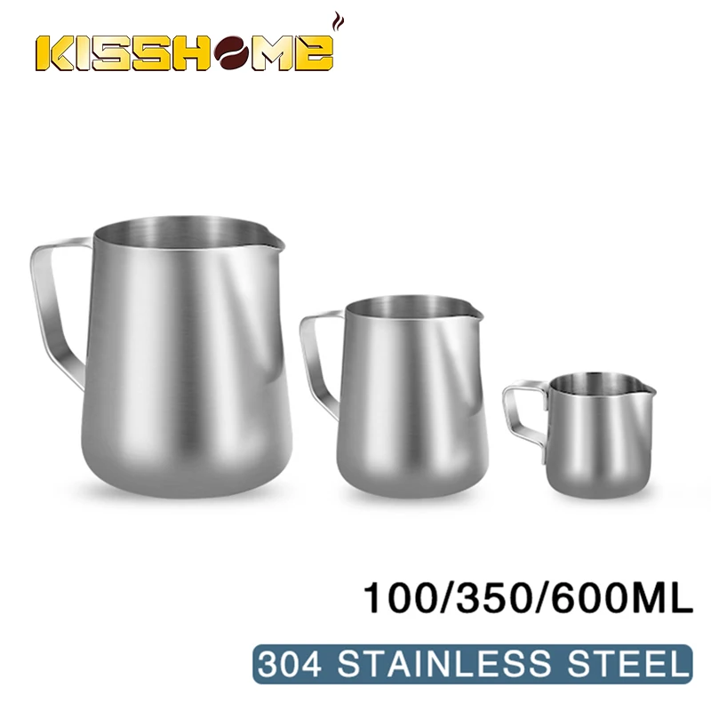 Barista Milk Jug - Kaffee Milch Aufschäumen Krug Edelstahl Espresso