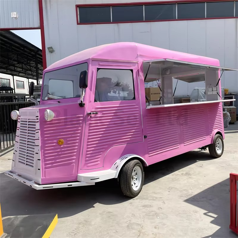 Coffee Tea Van - Elektrischer, antriebbarer Foodtruck, mobiler Vintage-LKW mit