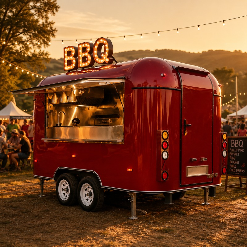 Coffee Tea Van - Food Truck Anhänger Straßenverkauf Maßgeschneiderter Eiswagen