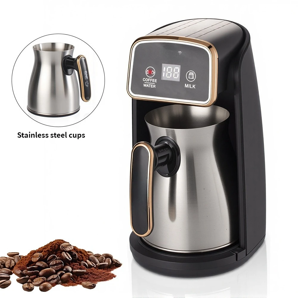 Tea Coffee Utensils - Elektrische Kaffeemaschine Edelstahl-Becher Türkische Kaffeemaschine Teebereiter