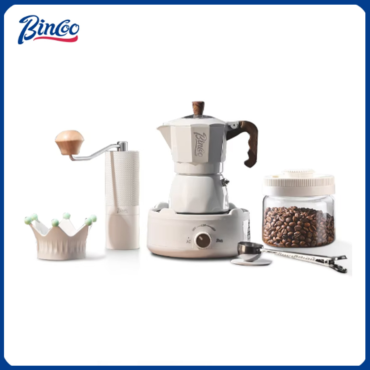 Coffee Tea Espresso - Bincoo Dual Valve Moka Pot Espressomaschine,