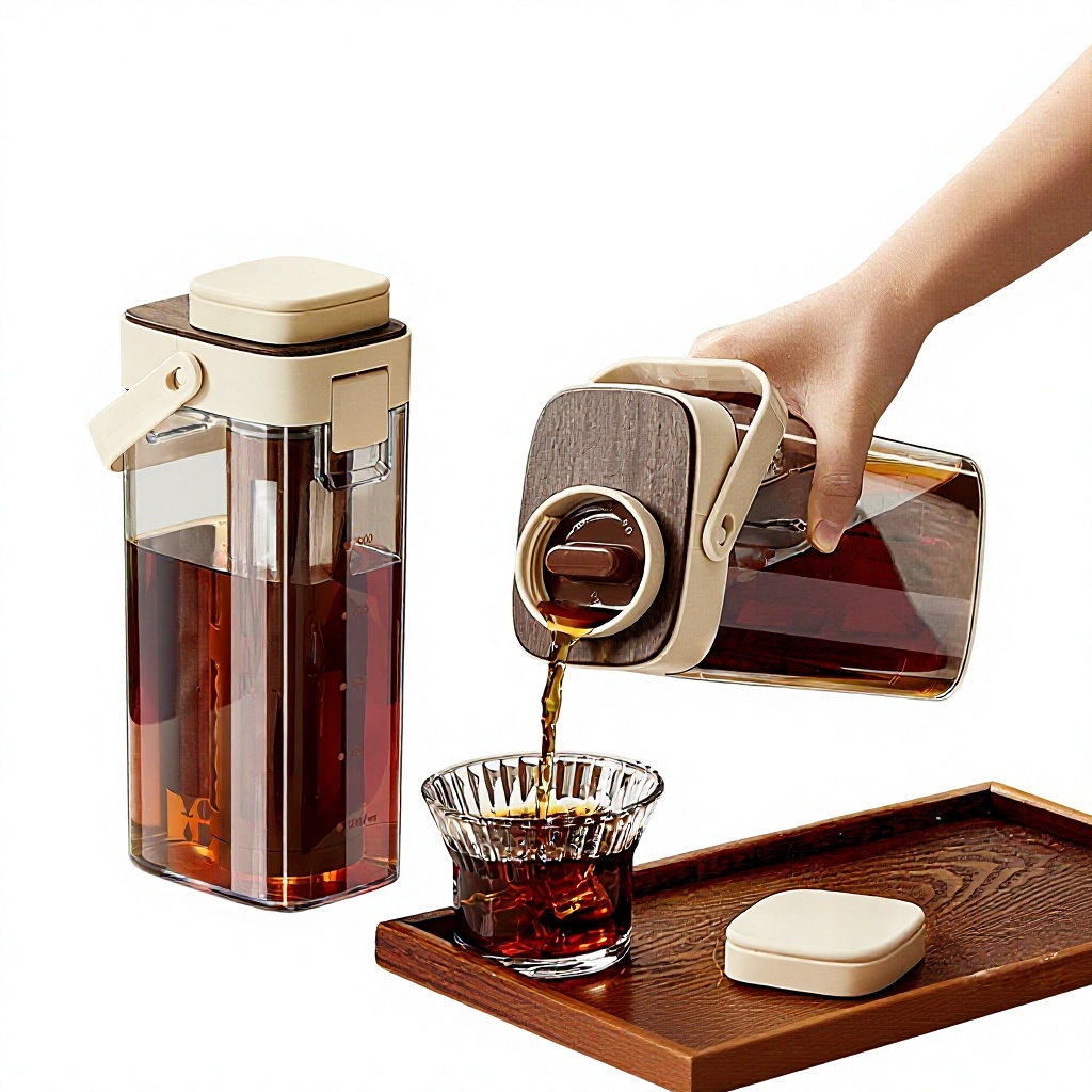 Tea And Coffee Kettle - Großer Kaffee-Kaltbrüh-Topf für Kaltbrüh-Kaffee und Früchtetee,