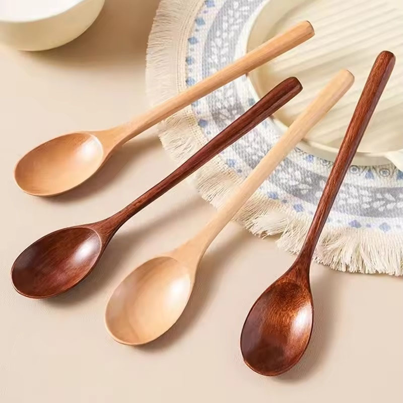 Tea Coffee Utensils - 6 stücke Holz Löffel Geschirr Küche