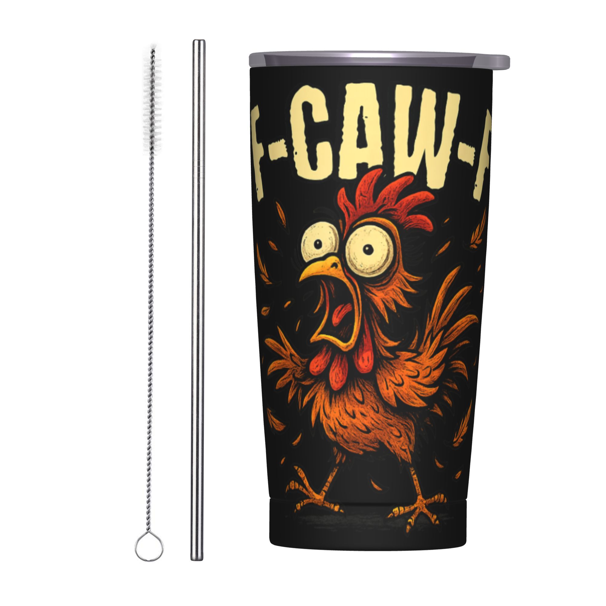 Double Wall Mug - F-Caw-F Chicken FCAWF Thermobecher 20oz Doppelwandiger