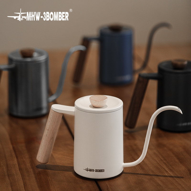 Pour Over Kettle - MHW-3BOMBER Planet Handbrau-Wasserkocher, Wasserkocher, Schwanenhals-Auslauf, Tropfkaffeemaschine,