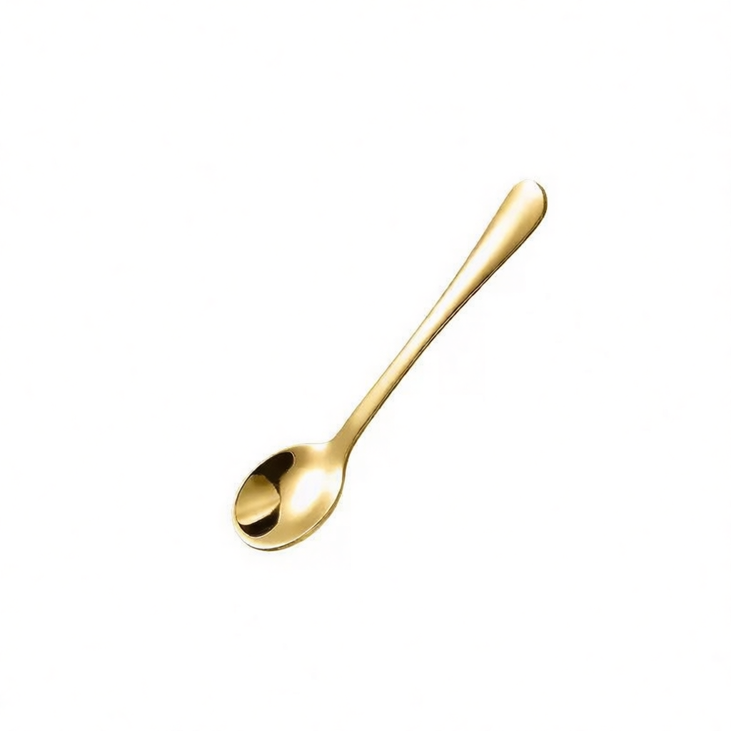 Tea Coffee Utensils - Mini-Löffel aus Edelstahl 304, kompakter Gewürzlöffel,