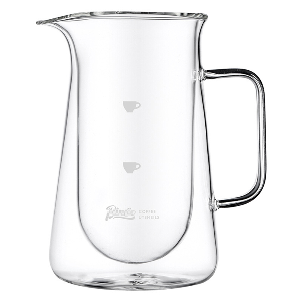 Coffee Tea Decanter - Doppelwandige Kaffeekanne aus Borosilikatglas, Pour-Over Manuelle
