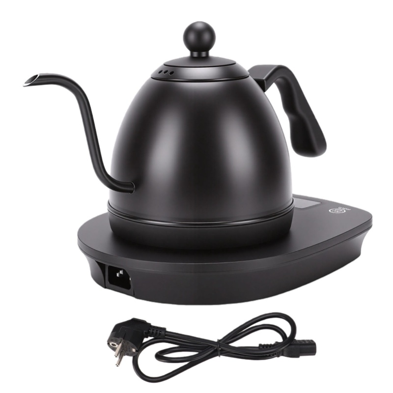 Pour Over Kettle - 1000W Elektrischer Schwanenhals-Wasserkocher 600ml Edelstahl Variable