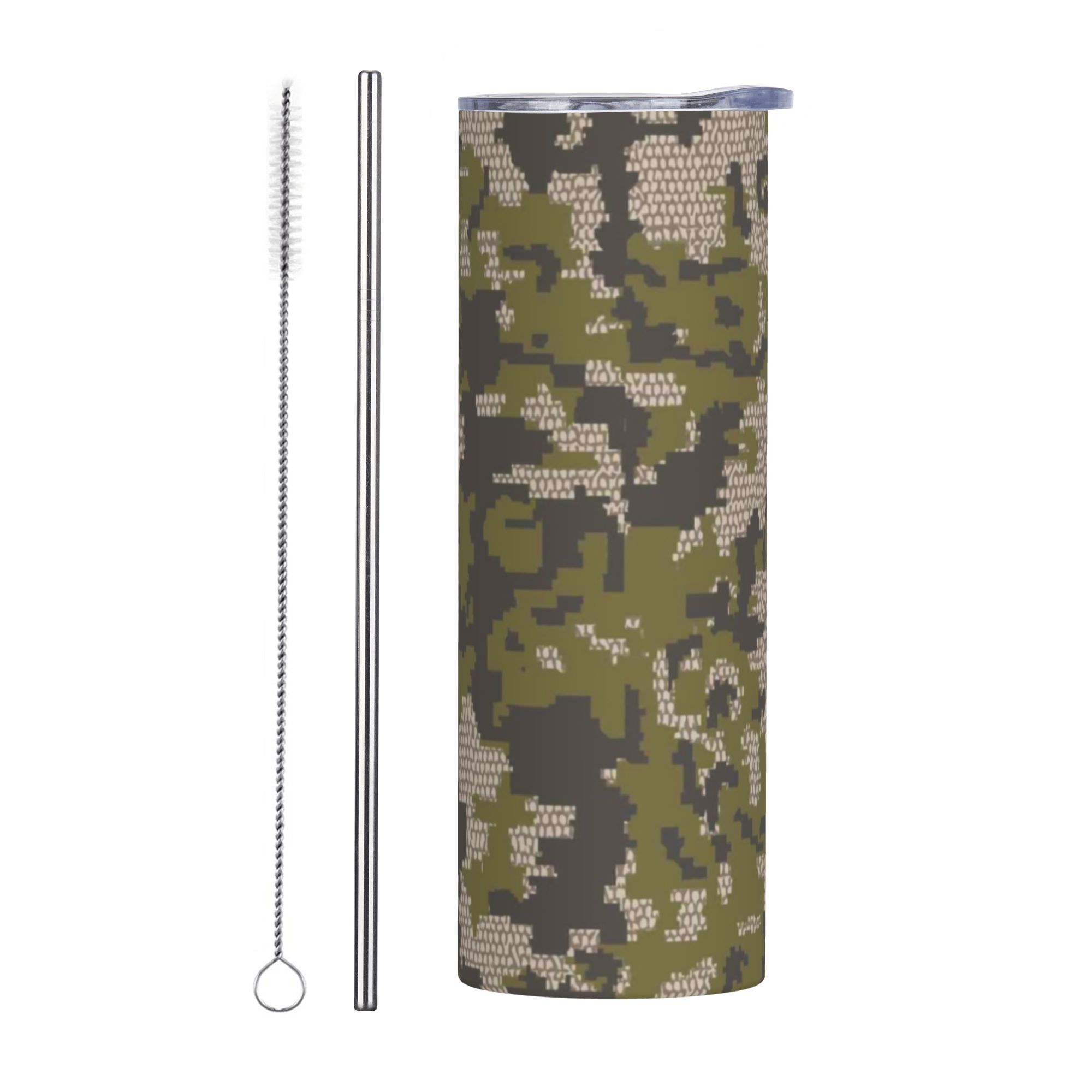 Double Wall Mug - Wicked Camo Verde Tarnmuster Isolierter Becher