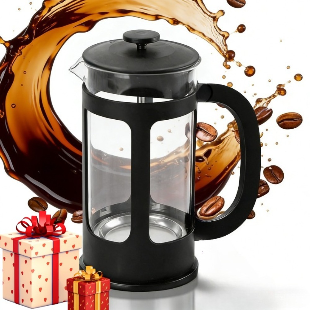 Pour Over Kettle - 350ML/11OZ French Press Kaffeebereiter mit Edelstahlfilter,