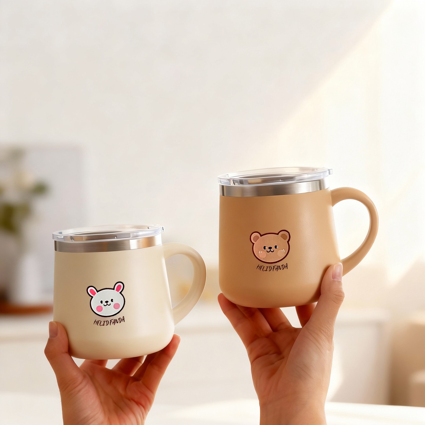 Double Wall Mug - 430ML Cartoon 316 Edelstahl Kaffeebecher Doppelwandiger