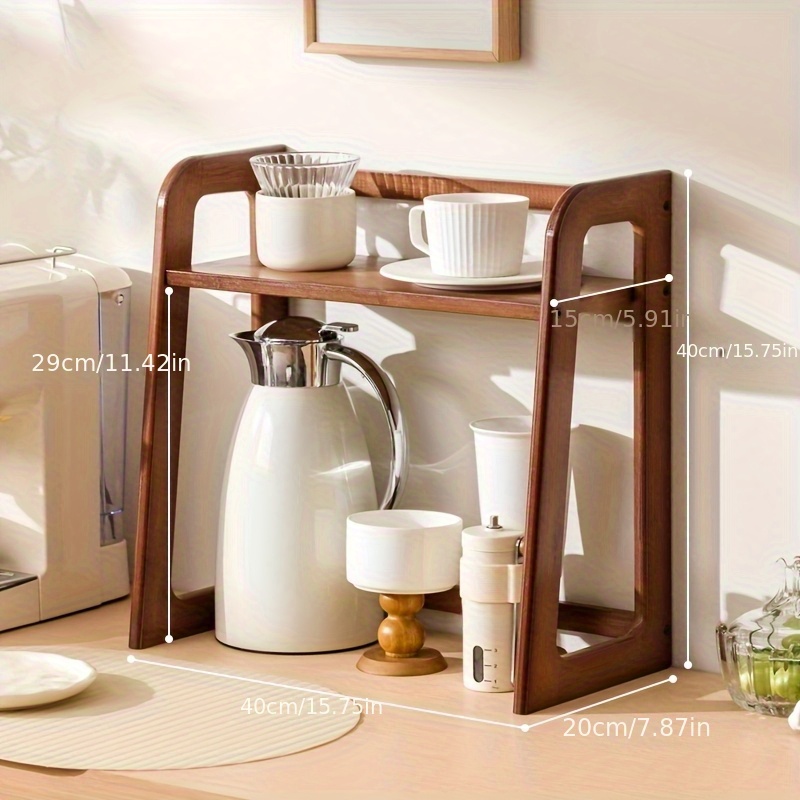 Tea Coffee Utensils - Tasse Halter Lagerung Rack Desktop Doppel
