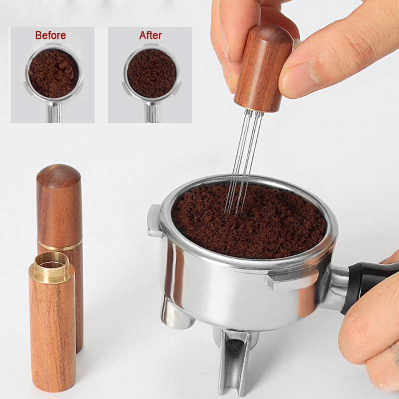 Coffee Tamper Leveler - Edelstahl Kaffee Tamper Nadel Verteiler 6