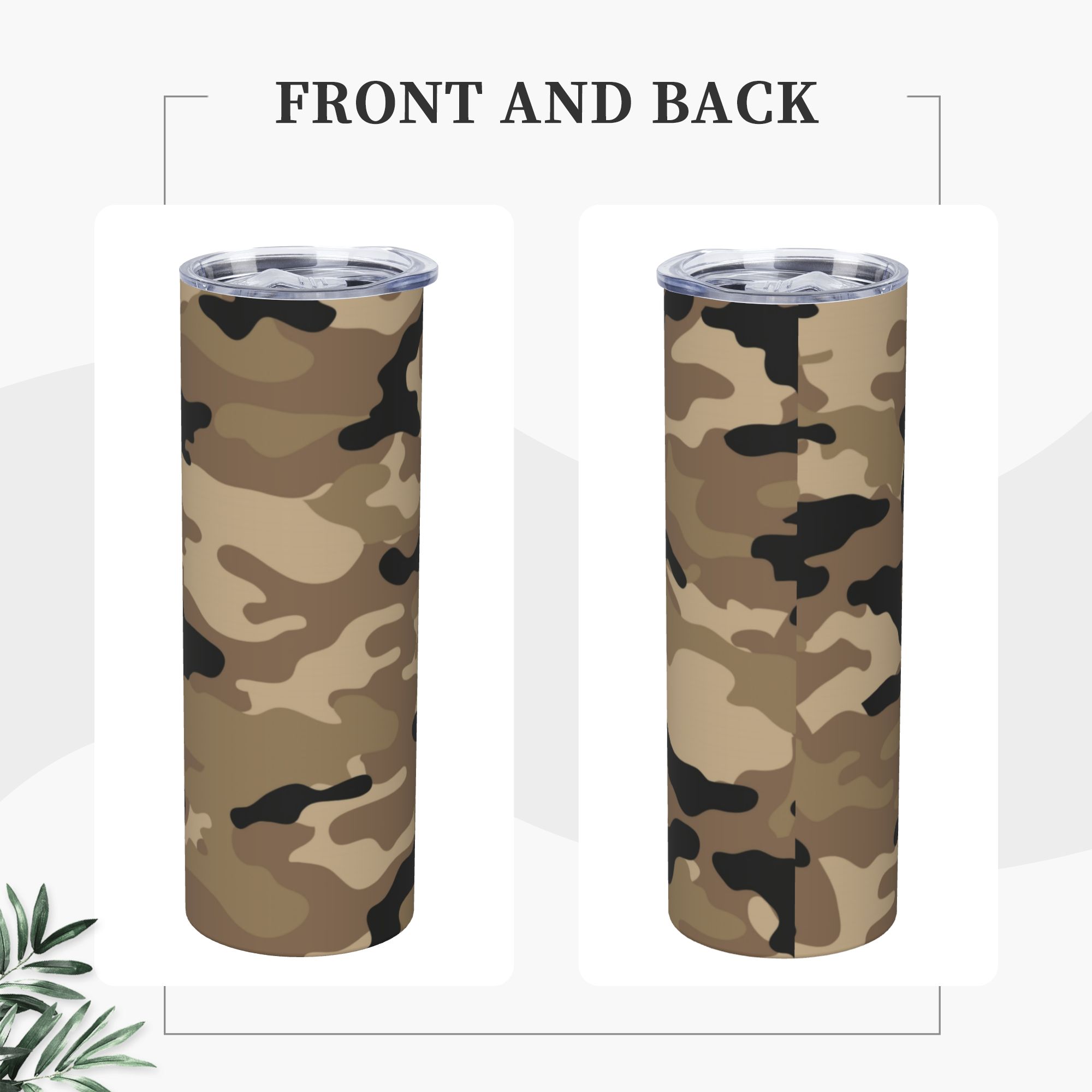 Brauner Woodland Camo Muster V – Double Wall Mug Bewertung und Preis