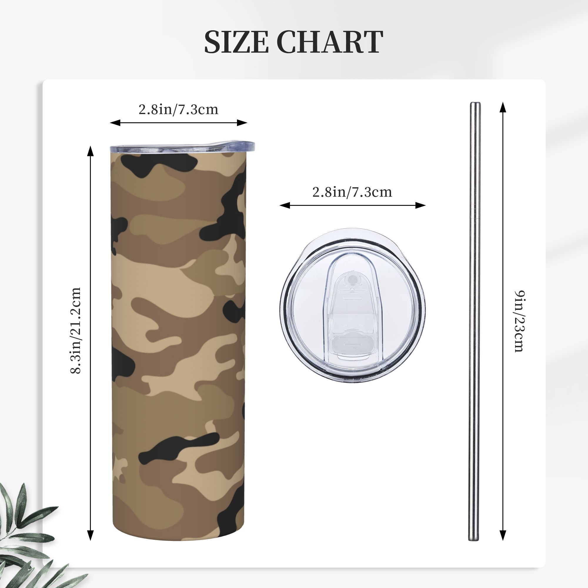 Brauner Woodland Camo Muster V – Double Wall Mug Bewertung und Preis