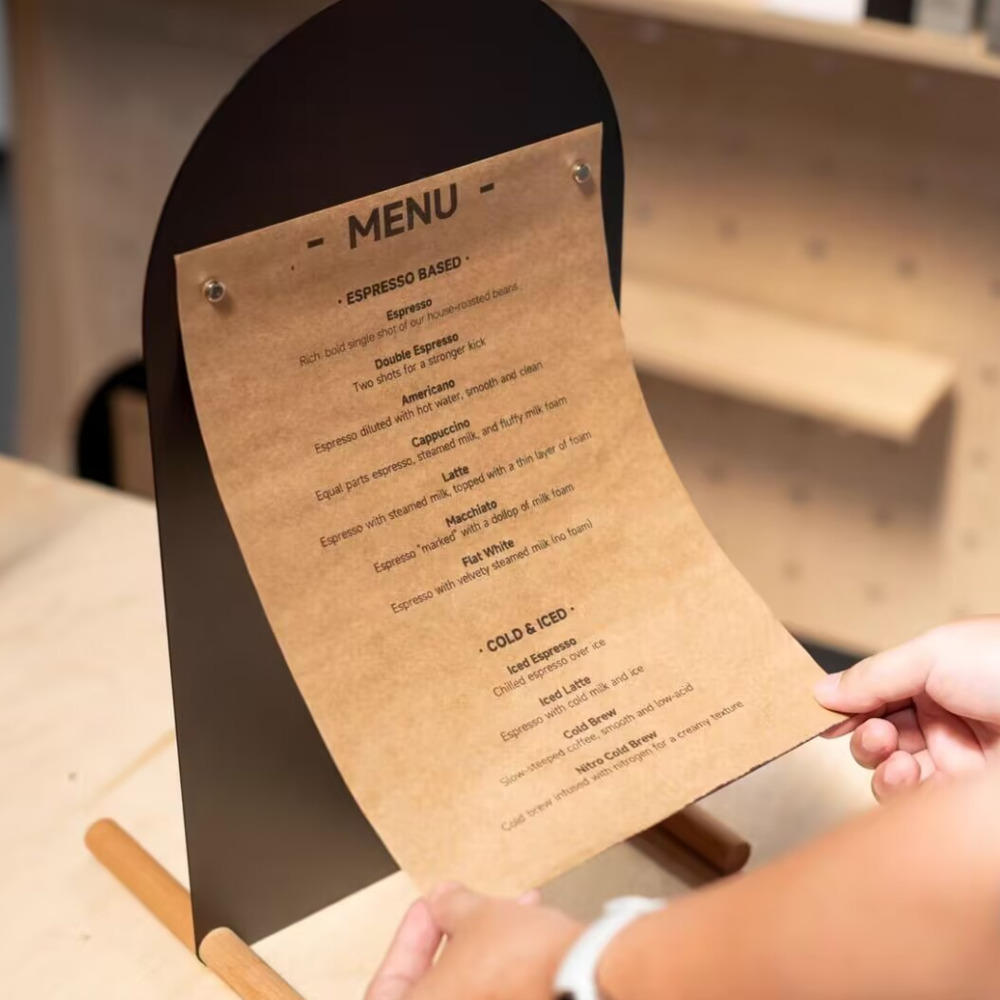 1 Stück A4 handbemalter Menüst – Coffee Tea Menu Bewertung und Preis