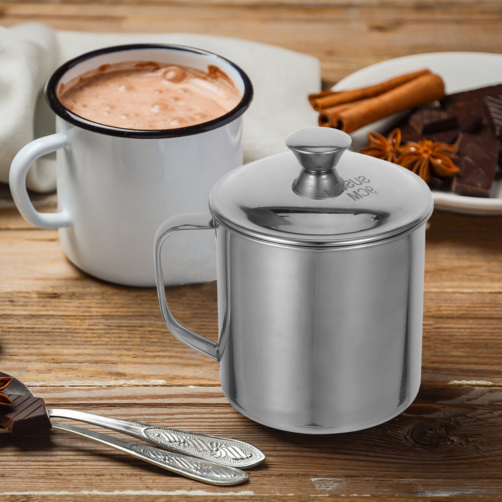 Edelstahlbecher, doppelwandig  – Coffee Tea & Hot Chocolate Bewertung und Preis