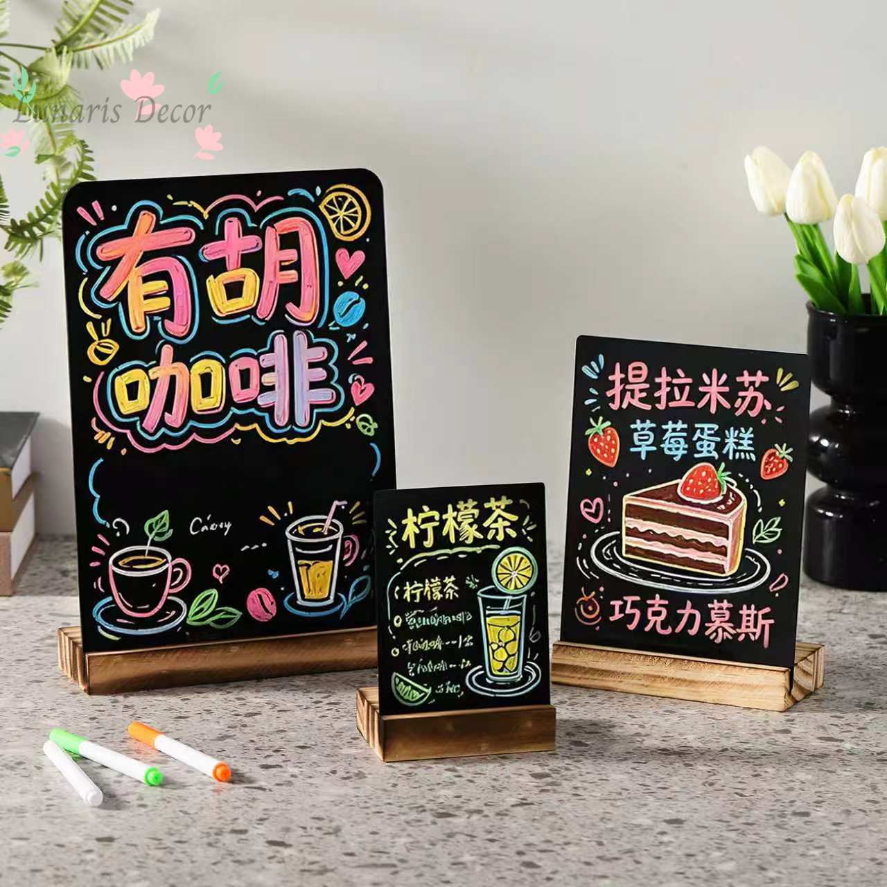 A4 wiederbeschreibbare Werbe-D – Coffee Tea Menu Bewertung und Preis