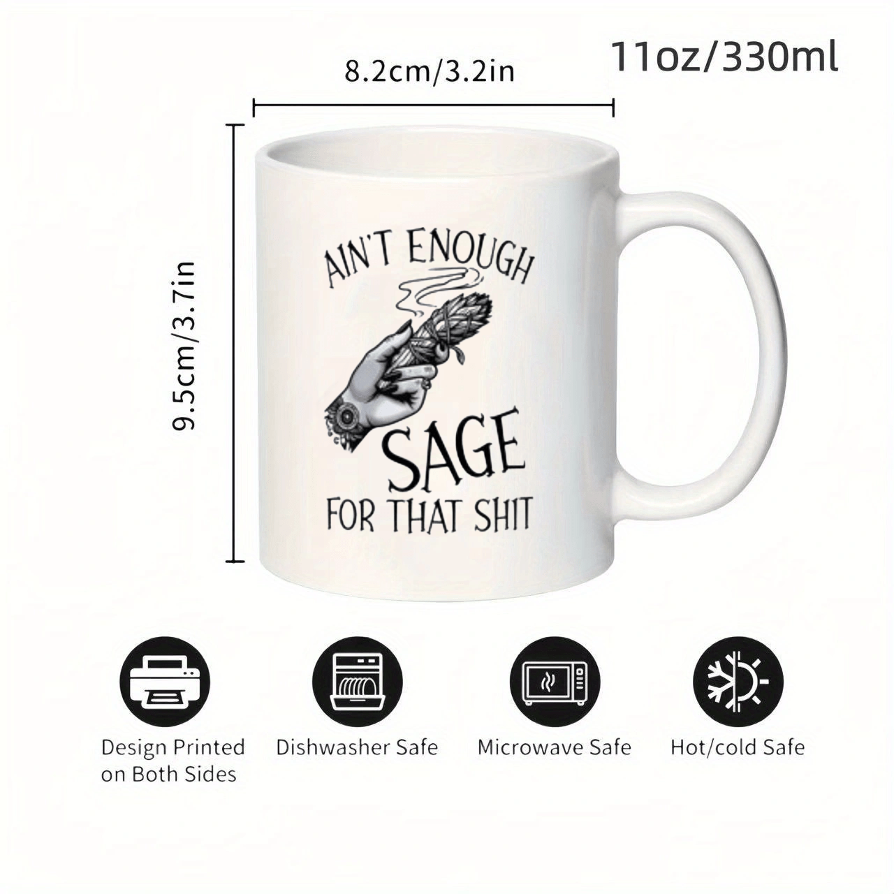 Keramik-Tasse „Ain't Enough Sa – Coffee Tea Or Bewertung und Preis