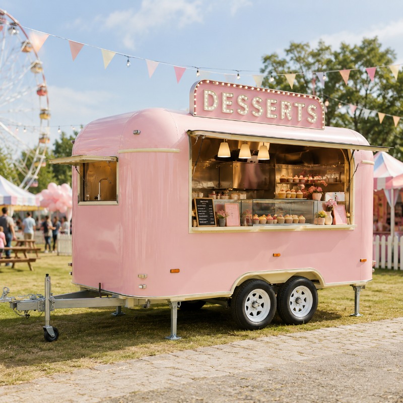 Food Truck Anhänger Straßenver – Coffee Tea Van Bewertung und Preis