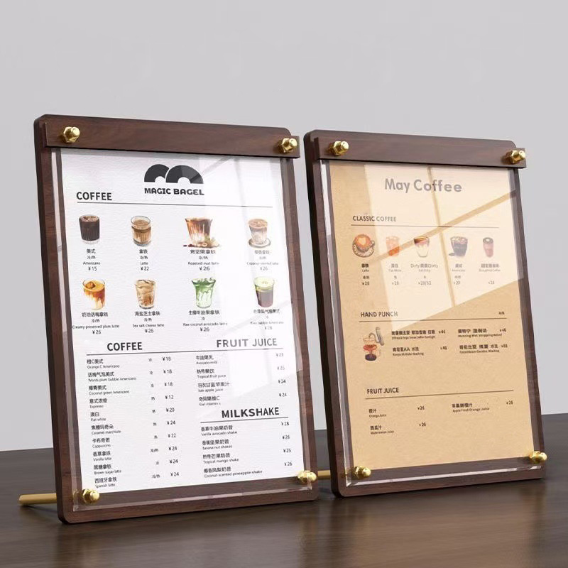 Maßgefertigter A4/A5 Acryl-Hol – Coffee Tea Menu Bewertung und Preis