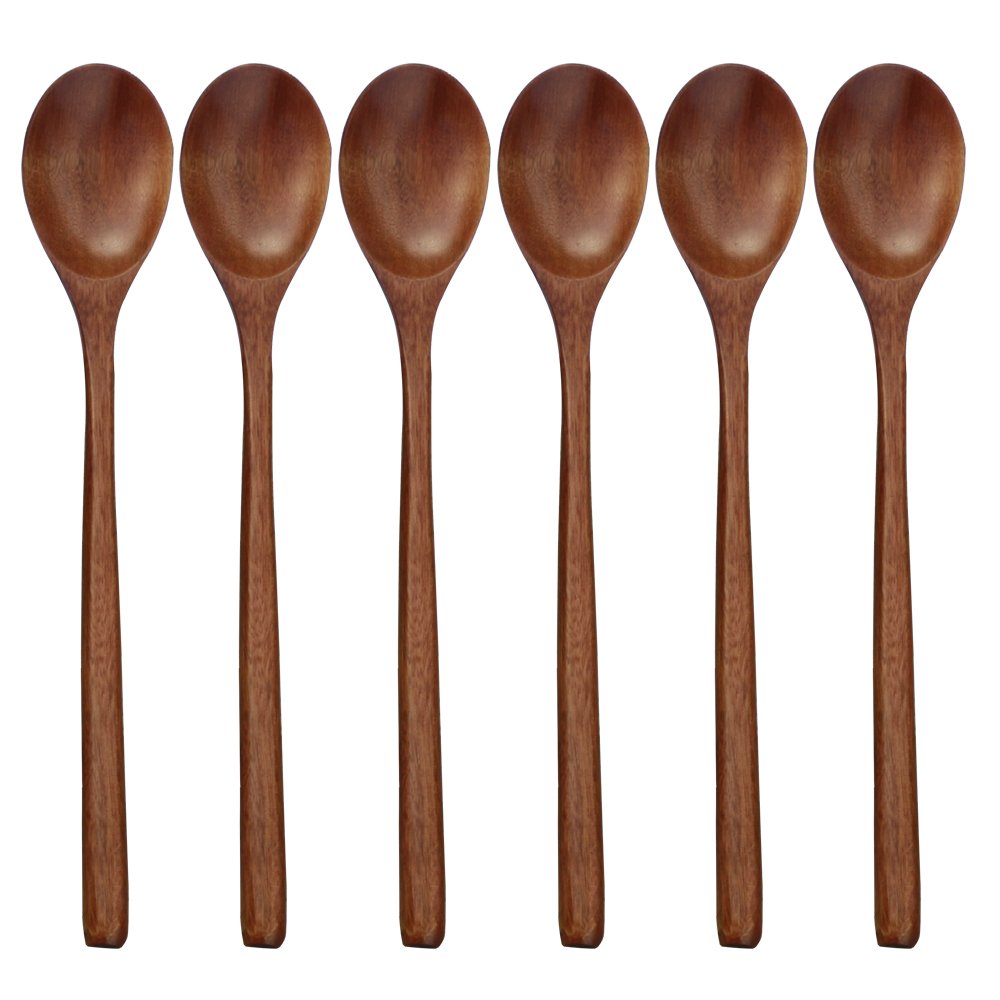 6 stücke Holz Löffel Geschirr  – Tea Coffee Utensils Bewertung und Preis