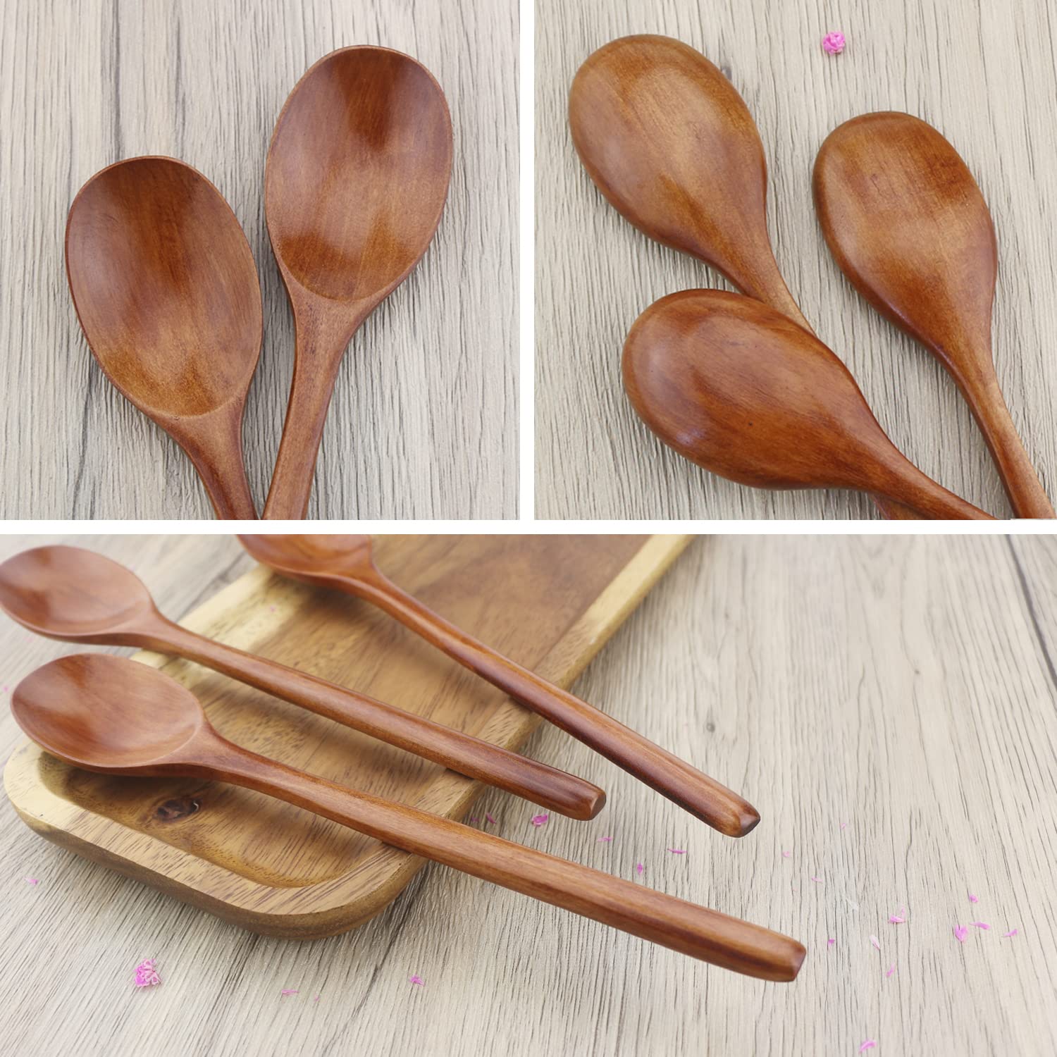 6 stücke Holz Löffel Geschirr  – Tea Coffee Utensils Bewertung und Preis