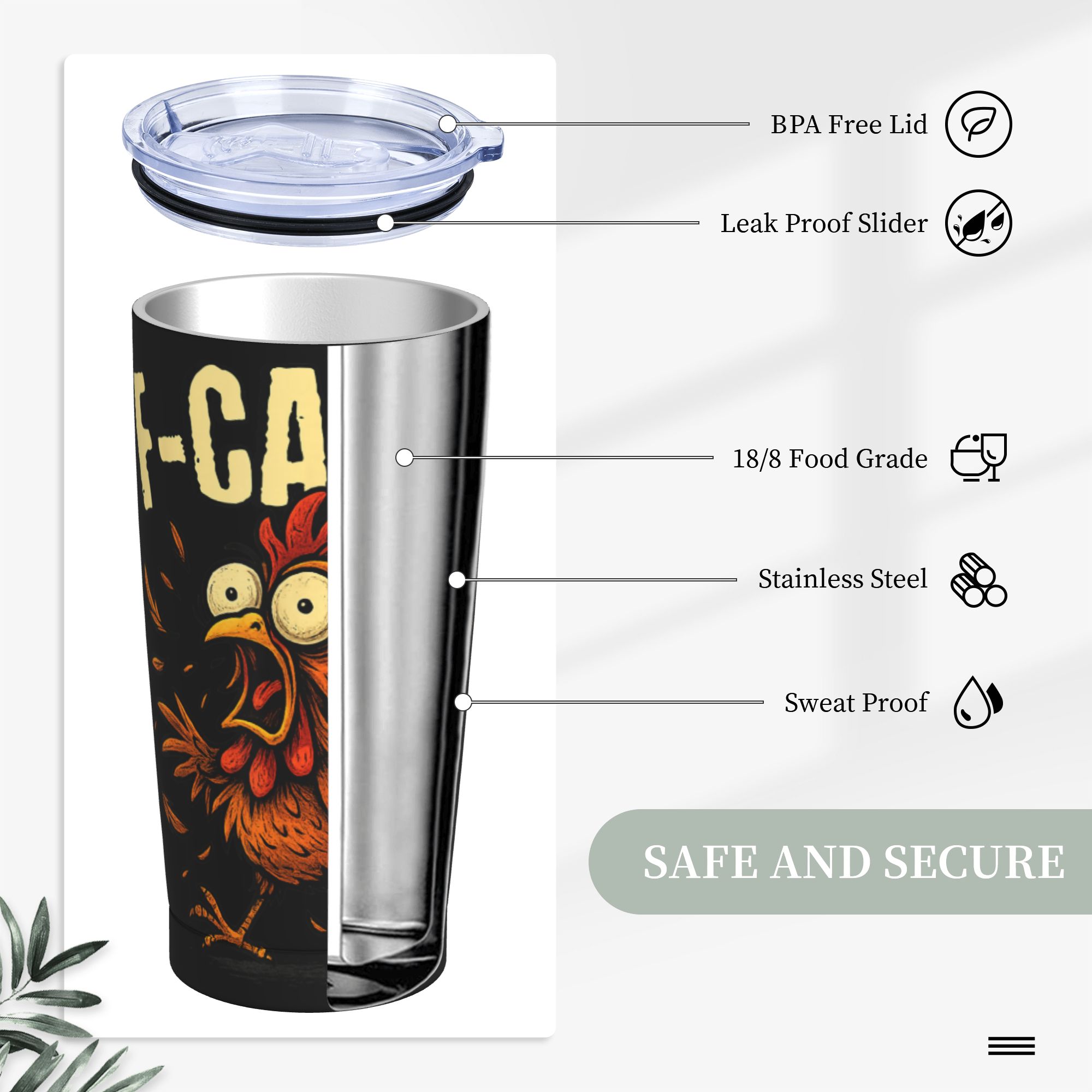 F-Caw-F Chicken FCAWF Thermobe – Double Wall Mug Bewertung und Preis
