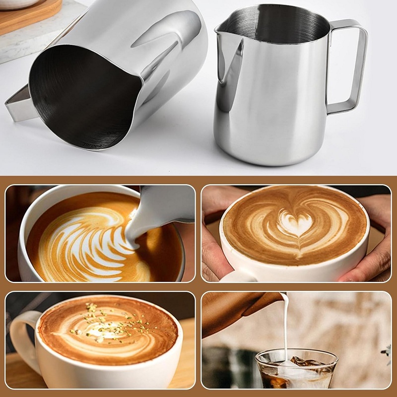 350/600/900ml Milchaufschäumkr – Barista Milk Jug Bewertung und Preis