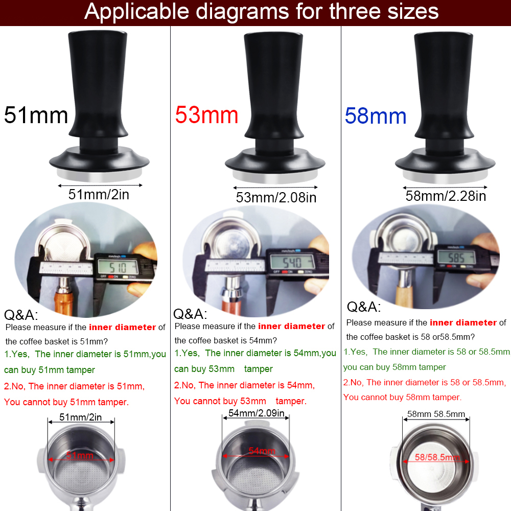 51/53/58 mm Espresso-Tamper, 5 – Coffee Tamper Leveler Bewertung und Preis