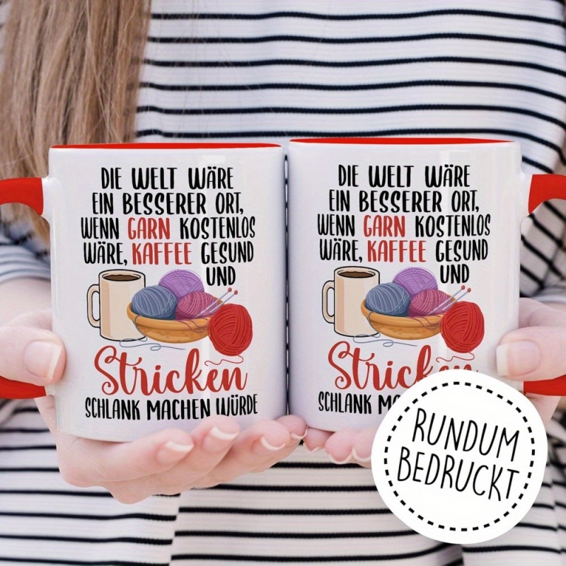Lustige Strick-Tasse - „Wenn d – Coffee Tea With Me Bewertung und Preis