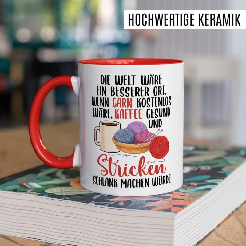 Lustige Strick-Tasse - „Wenn d – Coffee Tea With Me Bewertung und Preis
