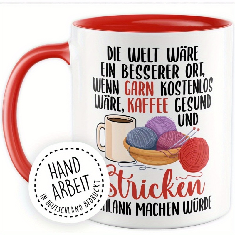 Lustige Strick-Tasse - „Wenn d – Coffee Tea With Me Bewertung und Preis