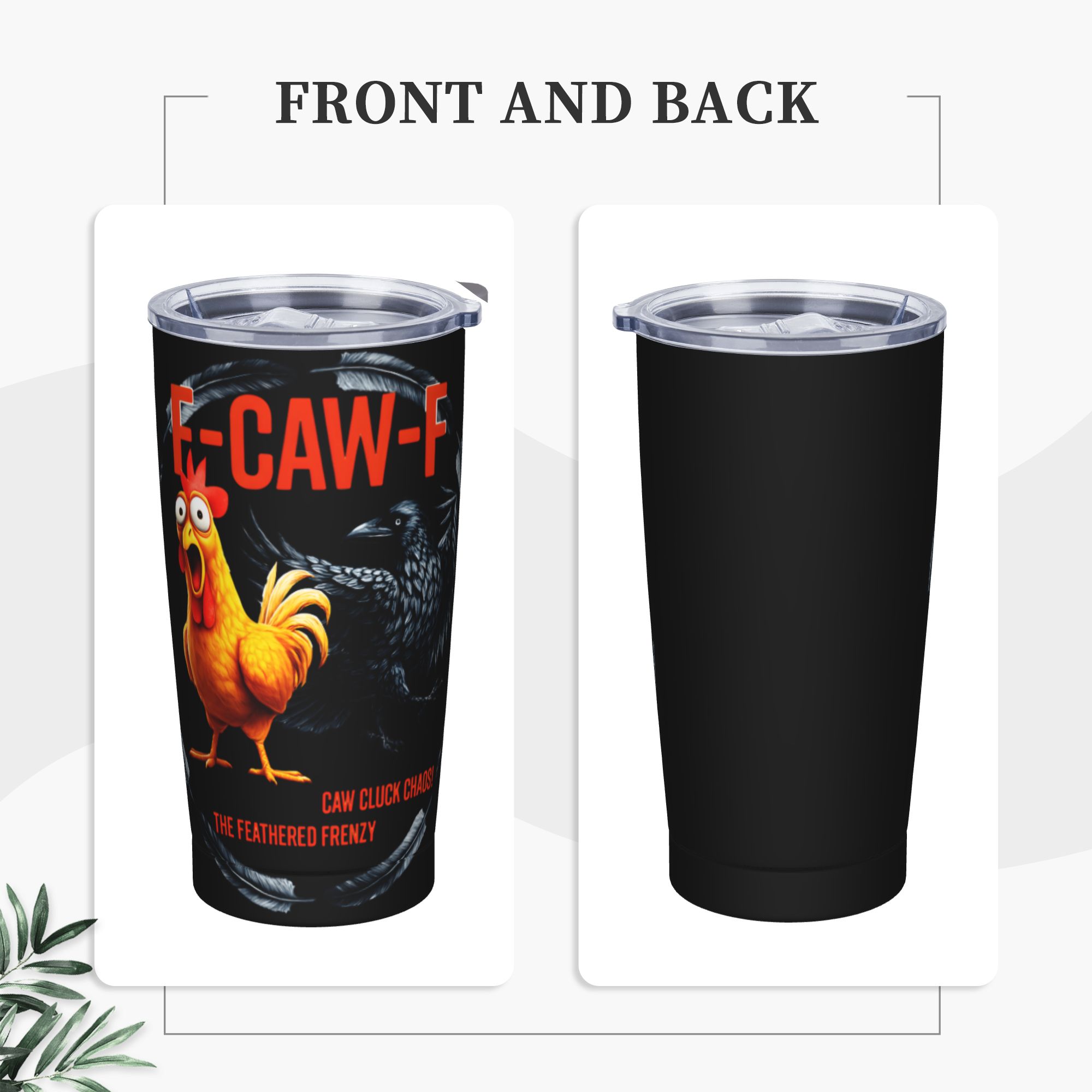 F-Caw-F Chicken FCAWF Isoliert – Double Wall Mug Bewertung und Preis