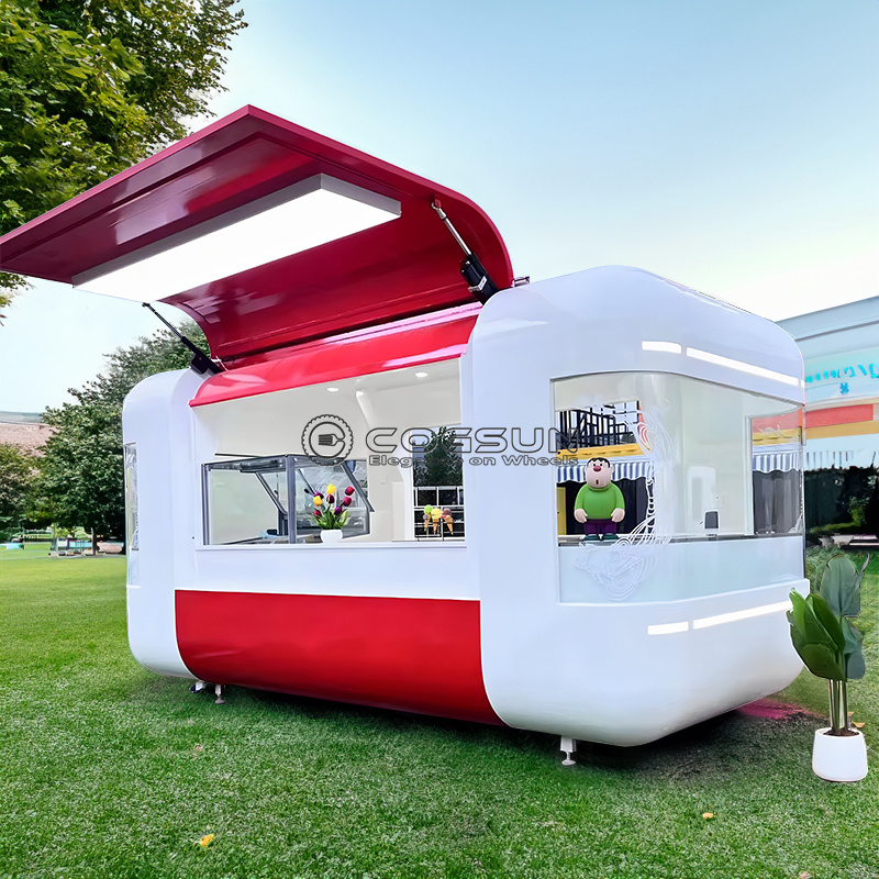 Street Mobile Food Trailer Piz – Coffee Tea Van Bewertung und Preis
