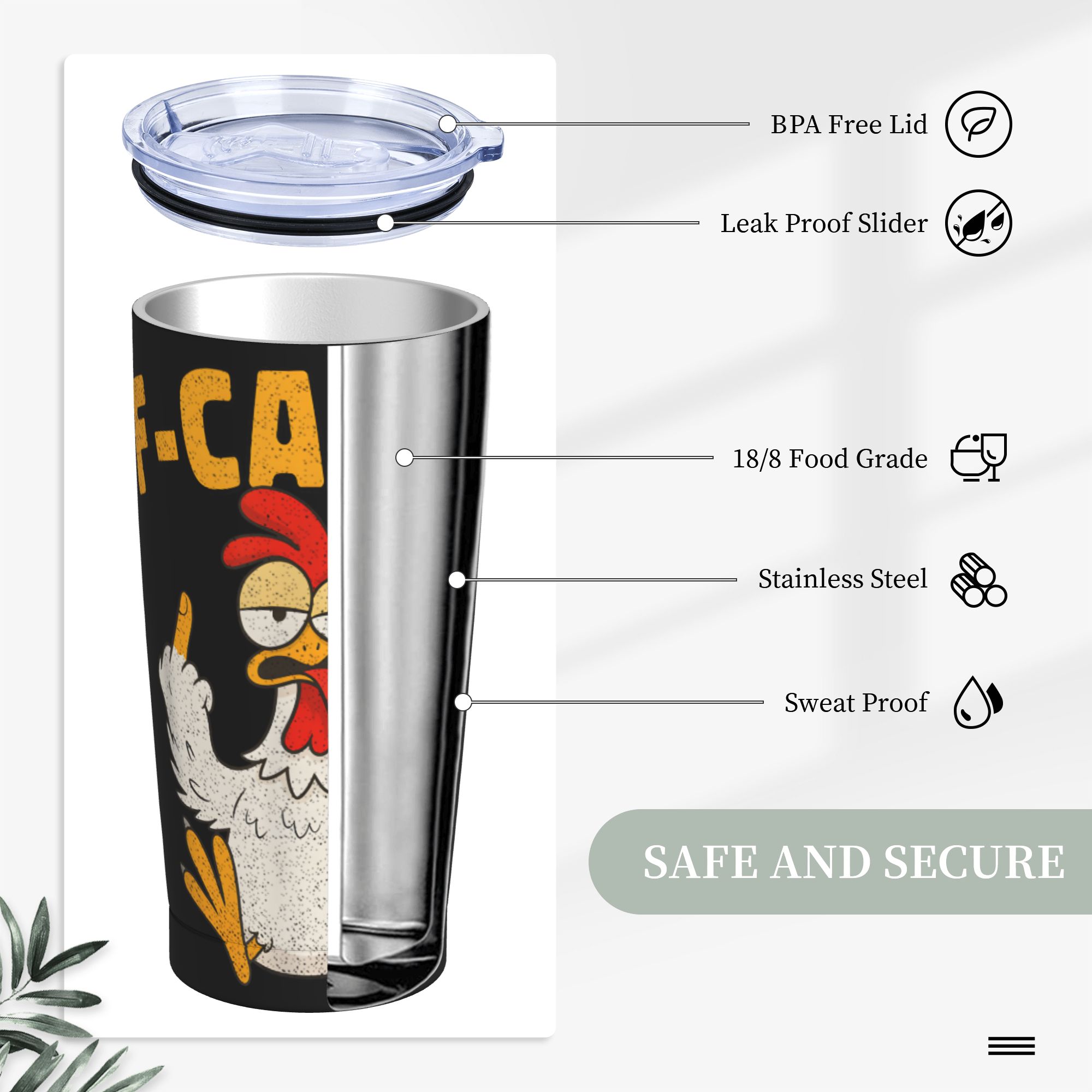 Lustiger F-Caw-F Huhn FCAWF Th – Double Wall Mug Bewertung und Preis