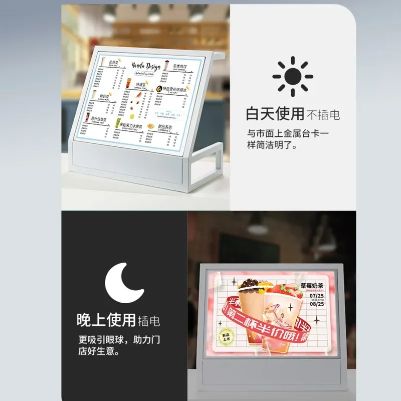 LED-Menü-Display-Karte für Caf – Coffee Tea Menu Bewertung und Preis