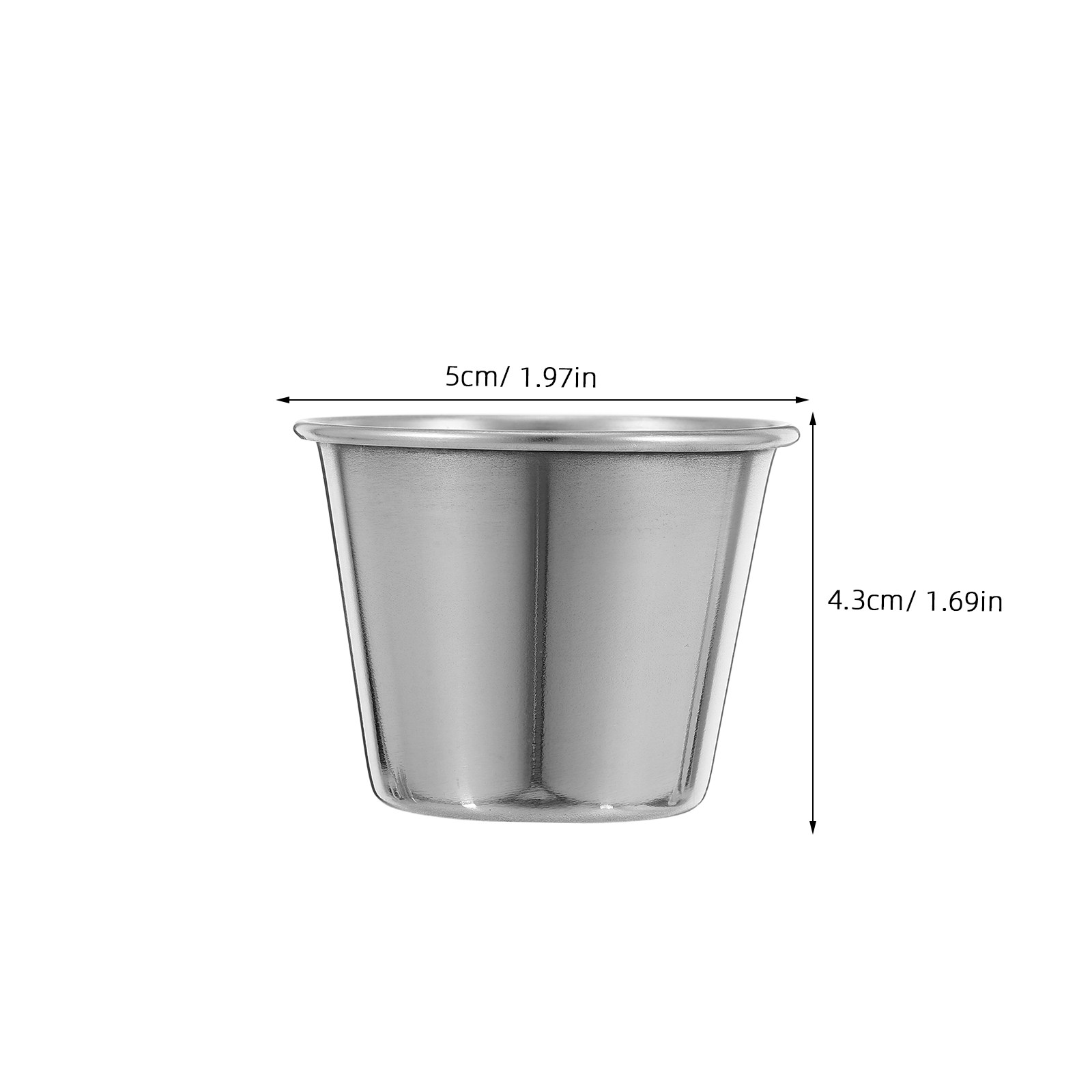12 Stück Edelstahl-Kurzbecher, – Coffee Tea Drink Bewertung und Preis