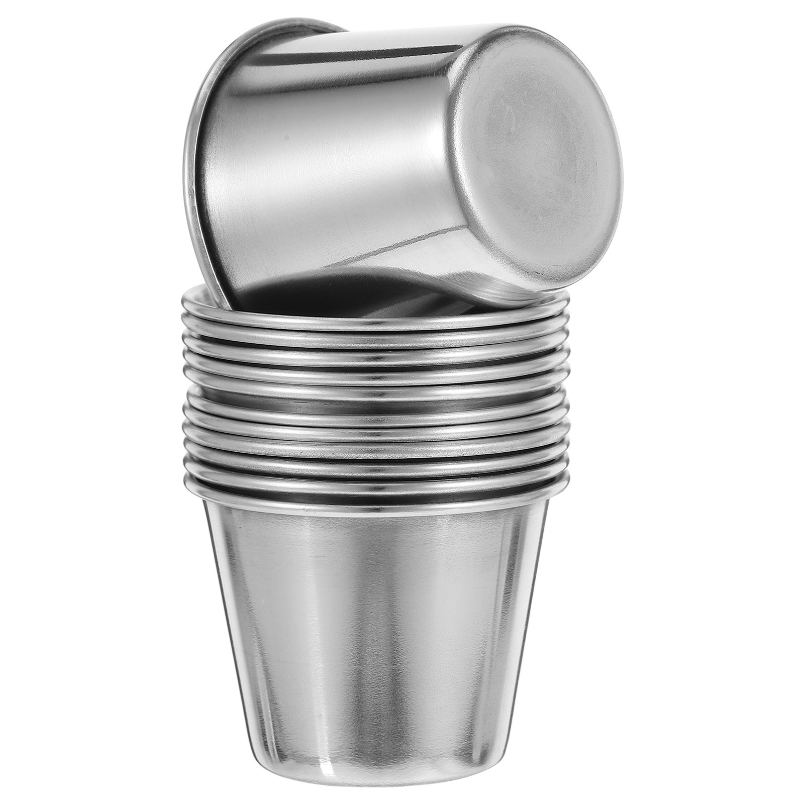 12 Stück Edelstahl-Kurzbecher, – Coffee Tea Drink Bewertung und Preis
